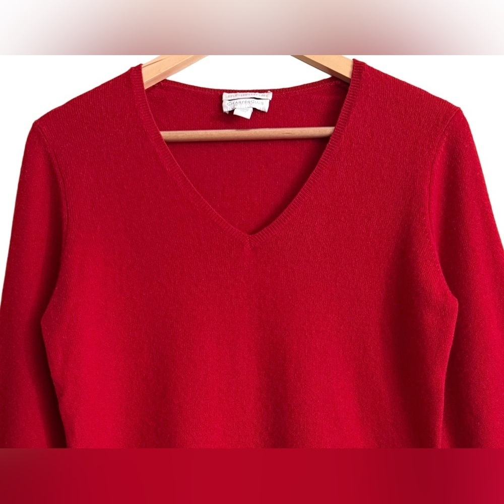 CHARTER CLUB 100% Cashmere Preppy Business Casual Lightweight Pullover Sweater S - Picture 2 of 8